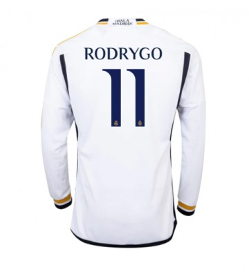 Maillot de foot Real Madrid Rodrygo Goes #11 Domicile 2023-24 Manche Longue